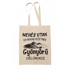 Nehéz utak, gyönyörű célok - Vászontáska kézitáska és bőrönd