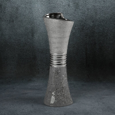  Neli kerámia váza Ezüst 14x11x40 cm dekoráció