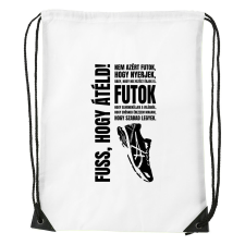Nem azért futok - Sport táska fehér tornazsák