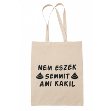 Nem eszek semmit, ami kakil - Vászontáska kézitáska és bőrönd