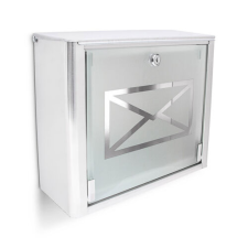 Nemesacél Postaláda Üveglapos Kivitel postaláda
