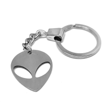  Nemesacél UFÓ kulcstartó, ezüst színben kulcstartó