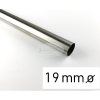  Nemesfém színű fém karnisrúd 19 mm átmérőjű - 300 cm