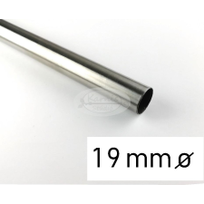 Nemesfém színű fém karnisrúd 19 mm átmérőjű - 300 cm karnis, függönyrúd