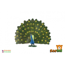 Nemzeti madár műanyag páva figura 12cm játékfigura
