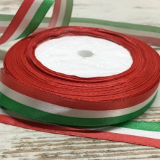 Nemzeti színű szalag 15mm x 23 m szalag, masni