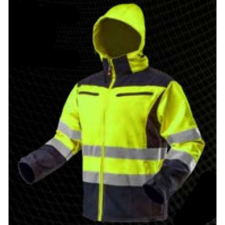 Neo 81-700-XXXL Munkadzseki, Láthatósági, Softshell, Kapucnival, Sárga, XXXL (81-700-XXXL) munkaruha