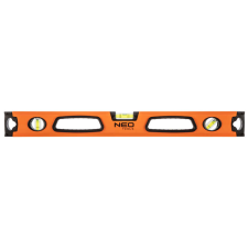 Neo Alumínium vízmérték fogantyúval, 3 fiola, mágnes, mart alsó felület, 100 cm mérőszerszám