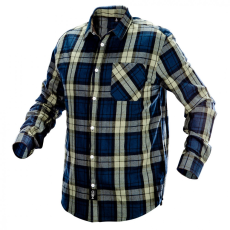 Neo Flanel ing, kék-oliva-fekete, 100% pamut, XL, NEO