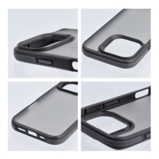 Neo iPhone 16 Plus kemény hátlap tok, átlátszó/fekete tok és táska