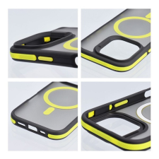 Neo iPhone 16 Pro MagSafe kompatibilis kemény hátlap tok, átlátszó/sárga tok és táska