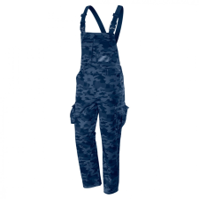 Neo kantáros munkanadrág tengerészkék terepmintás navy 60% pamut + 40% poliészter - XL munkaruha