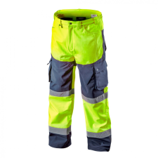 Neo láthatósági munkanadrág, softshell, sárga, xl munkaruha