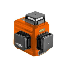 Neo lézeres szintmérő, 3D, piros, táskával, töltővel és mágneses állvánnyal, 15 m mérőműszer