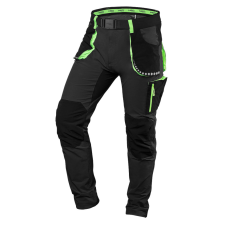 Neo munkásnadrág, Premium, 4 irányban önbeálló anyag, fekete-zöld, XXXL munkaruha