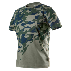 Neo Munkavédelmi póló, CAMO, terepmintás, olíva, 100% pamut, 180g/m2, L