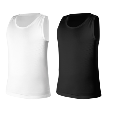  NEO Munkavédelmi póló, fekete-fehér, ujjatlan, 95%pamut, 5%elasztán, 2db/cs, XL (81-677-XL)