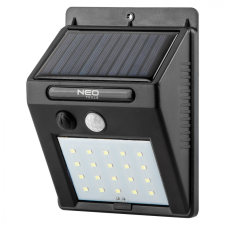 Neo napelemes fali reflektor 20 smd led 200lum, mozgásérzékelő kültéri világítás