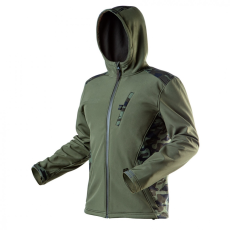 Neo SOFTSHELL, VÍZ- ÉS SZÉLÁLLÓ MUNKADZSEKI, TEREPMINTÁS/OLÍVA VÍZÁLLÓSÁG:5000, LÉLEGZŐ:3000, M, NEO