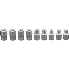 Neo Tools 1/2" Torx Dugókulcskulcsok, 9 db-os Készlet (08-649) szerszám kiegészítő