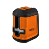 Neo Tools 75-106 Lézerkeresztes szintező, önbeálló, 15m, zöld lézer, csipeszes tartóval (Neo Tools 75-106)