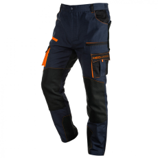 Neo Tools 81-237-XS Munkanadrág, Garage, 100% Pamut Szakadásmentes Szövet, 3Soros Varrat, Térdprotektor Zseb, Xs,
