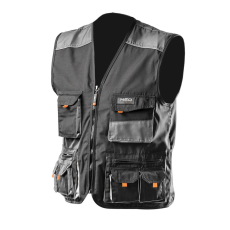 Neo Tools 81-260-XL Munkavédelmi mellény, HD, XL/56 65% poliészter, 35% pamut, 267g/m2, vékony fényvisszaverő csík, XL