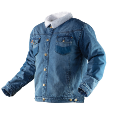 Neo Tools 81-557-XXXL Farmer Munkavédelmi kabát, DENIM, béléssel, XXXL