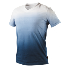 Neo Tools 81-602-S Munkavédelmi póló, kék árnyékmintás, DENIM, 100% pamut, 180g/m2, S