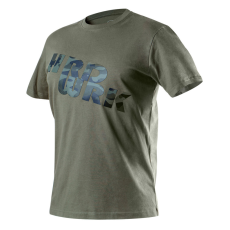 Neo Tools 81-612-L Munkavédelmi póló, CAMO, feliratos, olíva, 100% pamut, 180g/m2, L