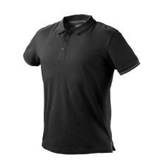 Neo Tools 81-659-XL Póló, Galléros, Denim, Fekete, 100% Pamut, 196G/M2, Xl,