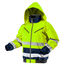 Neo Tools 81-710-M Láthatósági Munkavédelmi kabát, extrán szigetelt, sárga, M