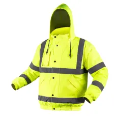 Neo Tools 81-712-S Láthatósági munkavédelmi kabát, könnyű szigetelő béléssel, sárga, S