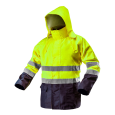 Neo Tools 81-720-XXL Láthatósági Munkavédelmi kabát, vízálló, sárga, XXL