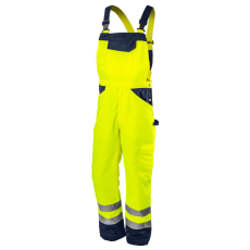 Neo Tools 81-777-S Láthatósági kantáros munkanadrág, lélegző, 240gsm, Polyester+pamut, sárga, S