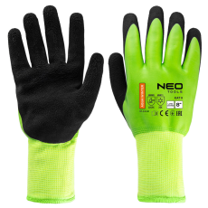 Neo Tools 97-614-8 Szigetelt munkakesztyű, latex bevonatú poliészter (2 rétegű), 3241X, 8-as méret