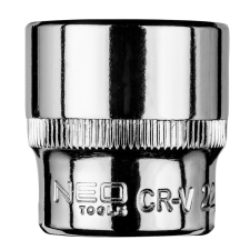 Neo Tools Dugókulcs 22mm, 3/8&quot;, hatlapú dugókulcs