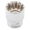 Neo Tools Dugókulcs 24mm, 1/2", SPLINE