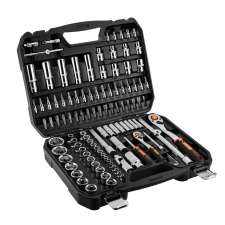 Neo Tools Dugókulcskészlet + bitkészlet 1/4", 1/2", 110db dugókulcs