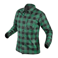 Neo Tools Flanel munkaing, zöld-fekete, 100% pamut, XXL