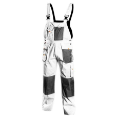 Neo Tools Kantáros munkanadrág, HD, fehér XXL/58 (81-140-XXL)