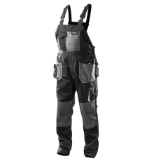  NEO TOOLS Kantáros Munkásnadrág, HD, L/54 65% poliészter, 35% pamut, 267g/m2, térdprotektor zseb, fényvisszaverő, LD 81-240-LD