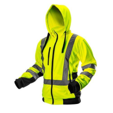 Neo Tools Munkadzseki, láthatósági, citromsárga, kapucnival, XXL (81-745-XXL) láthatósági ruházat