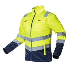 Neo Tools Munkadzseki, láthatósági, VISIBILITY, citromsárga, 60% pamut, 40% polyester, 260 gsm, L (81-742-M)