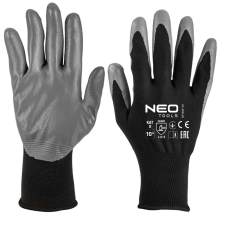 Neo Tools Munkakesztyű, nitril bevonatú poliészter, 4131X, 11, Rendelési egység: 12db védőkesztyű