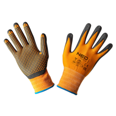 Neo Tools Munkakesztyű, nylon, csúszásgátló pöttyökkel, 4131X, 11"
