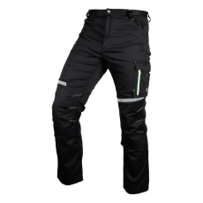 Neo Tools Neo munkásnadrág Mix&Match, 240g/m2, külső zsebek, profilozott térdbetét, fényvisszav. betétek, fek., XL