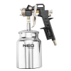 Neo Tools Pneumatikus festékszóró pisztoly, alsó tartályos, 1,5mm (14-704)