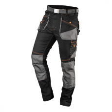 NEO (Topex) NEO Munkanadrág karcsúsított(slim fit), 60% pamut, 37% polyester, 3% elastane, 285 g/m2, övvel, L.