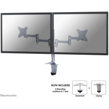Neomounts FPMA-D1330DSILVER asztali TV konzol 68,6 cm (27") Ezüst (FPMA-D1330DSILVER) monitor kellék